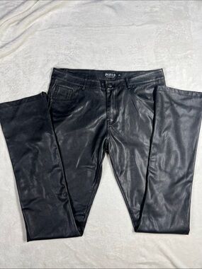 Politics Faux Leather Pants 36